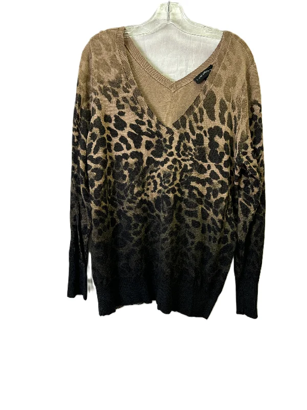 Sweater By Lane Bryant In Animal Print, Size: Xl