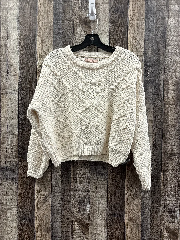 Sweater By Love Tree In Cream, Size: S