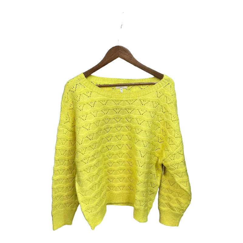 Sweater By Maurices In Yellow, Size: Xxl