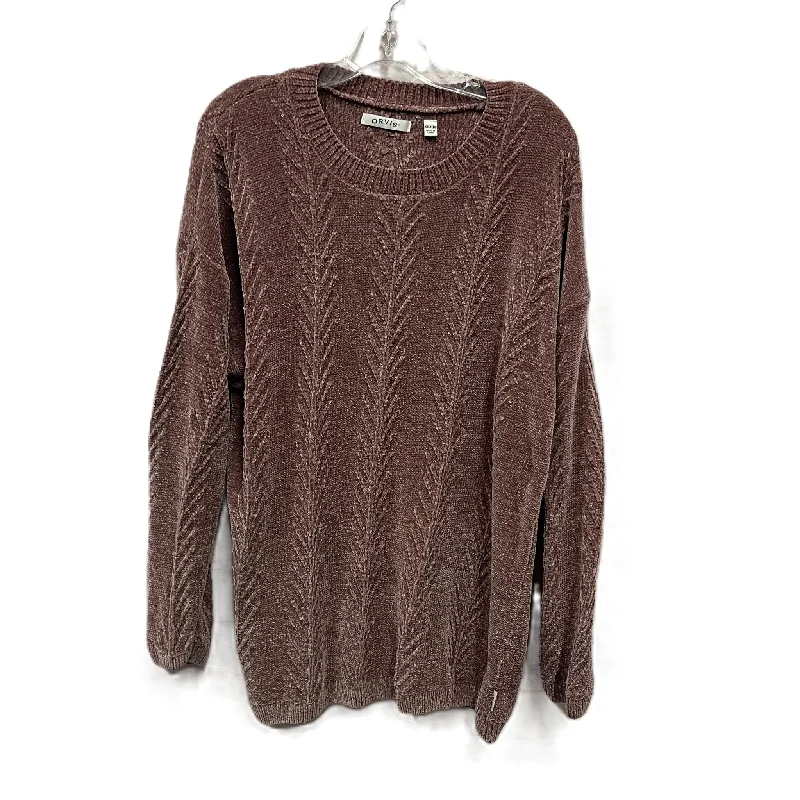 Sweater By Orvis In Mauve, Size: 1x