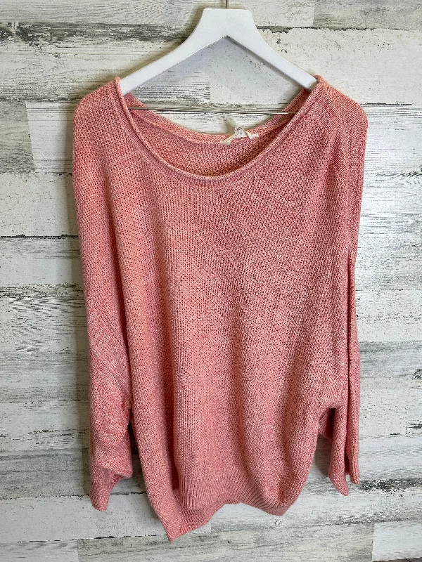 Sweater By Terra & Sky In Pink, Size: 2x