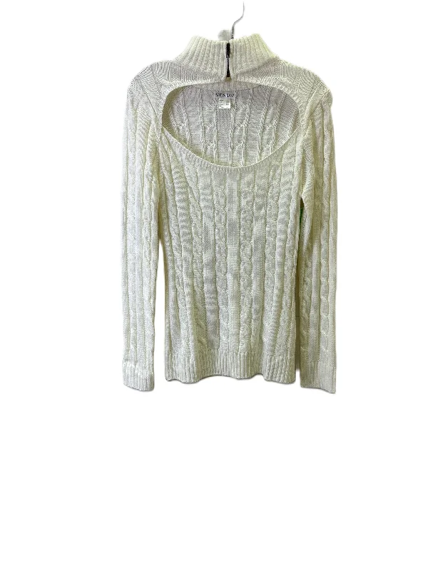 Sweater By Venus In Cream, Size: L