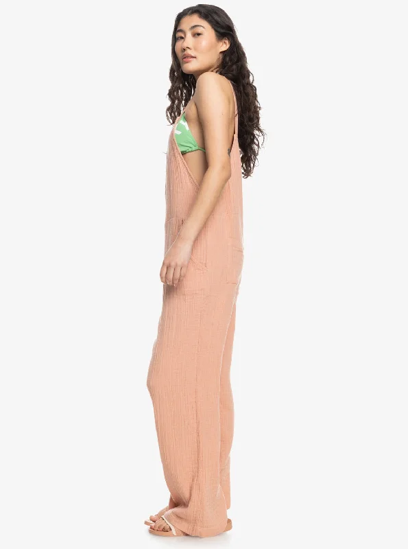 Beachside Dreaming Jumpsuit - Cafe Creme