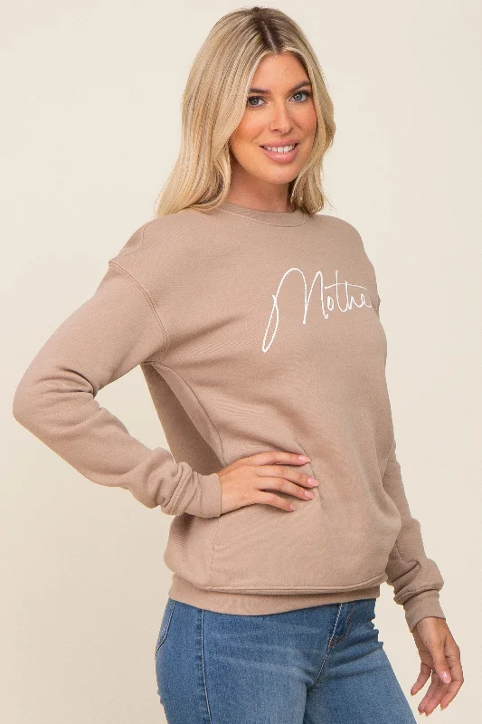 Beige Ultra Soft Mother Sweatshirt