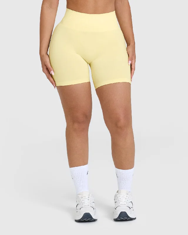 Effortless Seamless Shorts | Sherbert Yellow