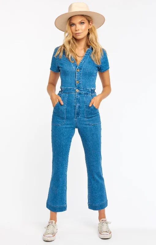 Emery Jumpsuit ~ French Blue