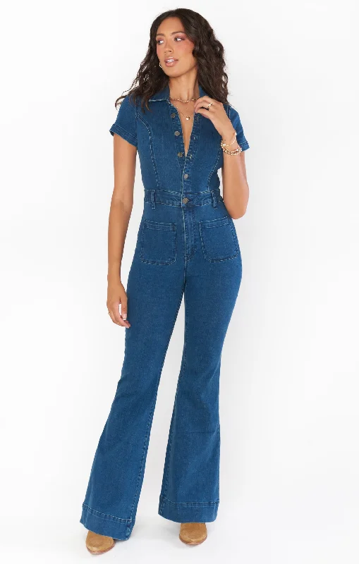 Everhart Jumpsuit ~ Lunar Blue