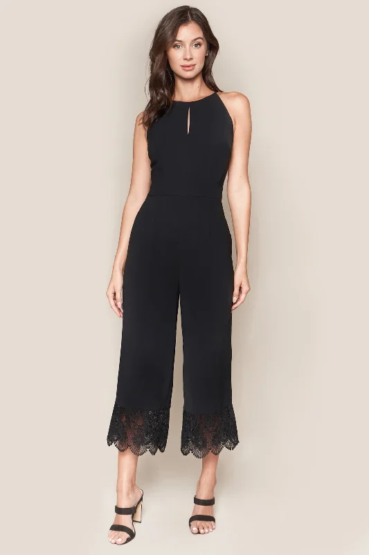 Forever Yours Lace Trim Jumpsuit