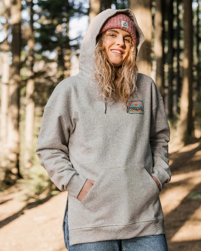 Golden Hour Recycled Cotton Hoodie - Grey Marl