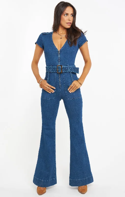 Heartland Jumpsuit ~ Braided True Blue