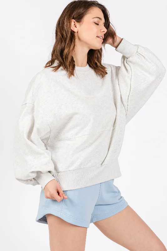 Heather Gray Long Sleeve Crewneck