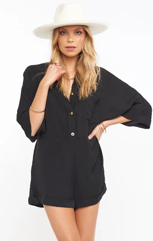 Horton Romper ~ Black