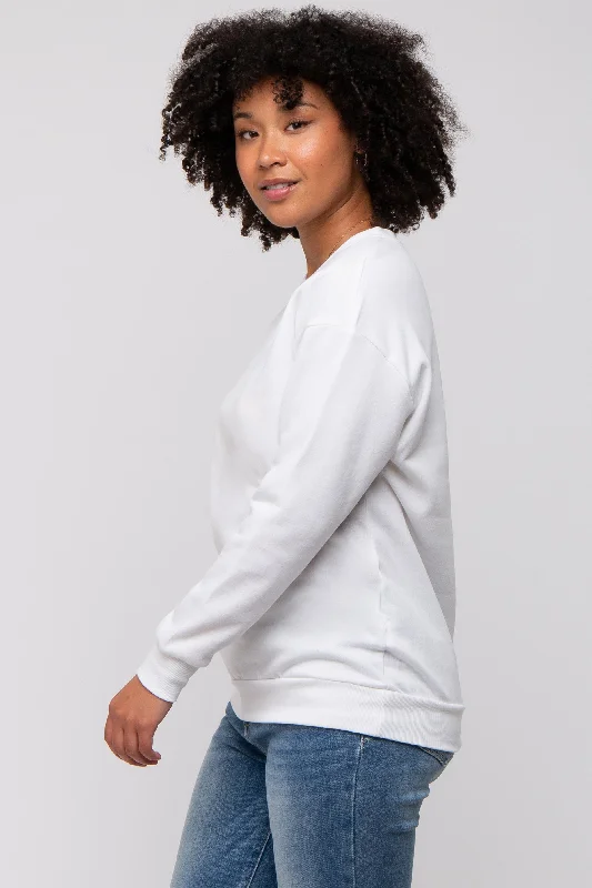 Ivory Pullover Sweatshirt