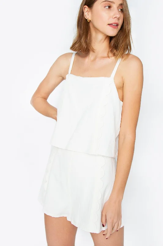 Melisa Scallop Edge Romper