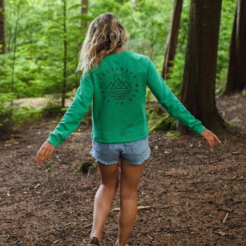 Remote Recycled Cotton Sweatshirt - Green Spruce