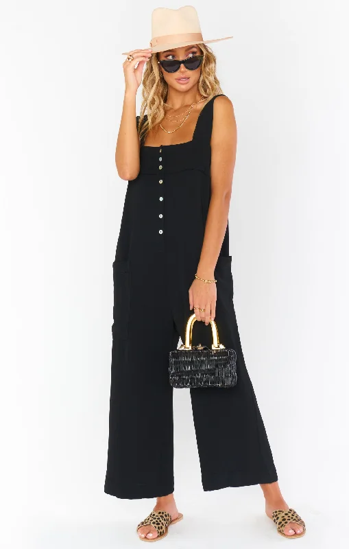 Run Around Jumpsuit ~ Black