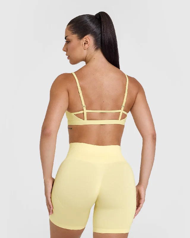 Timeless Strappy Bralette | Sherbert Yellow