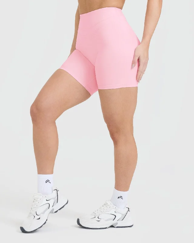 Unified High Waisted Shorts | Petal Pink