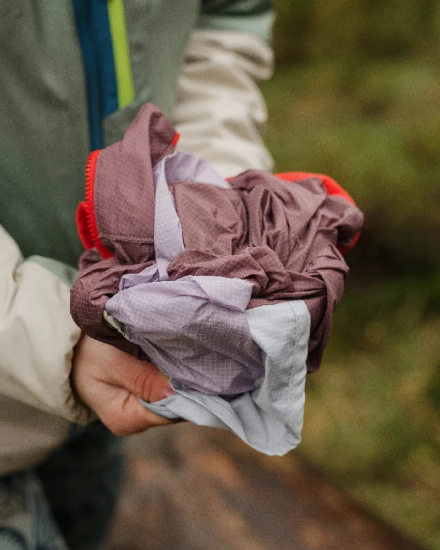 Viento Recycled Windshell Anorak - Lilac Mist/Grape